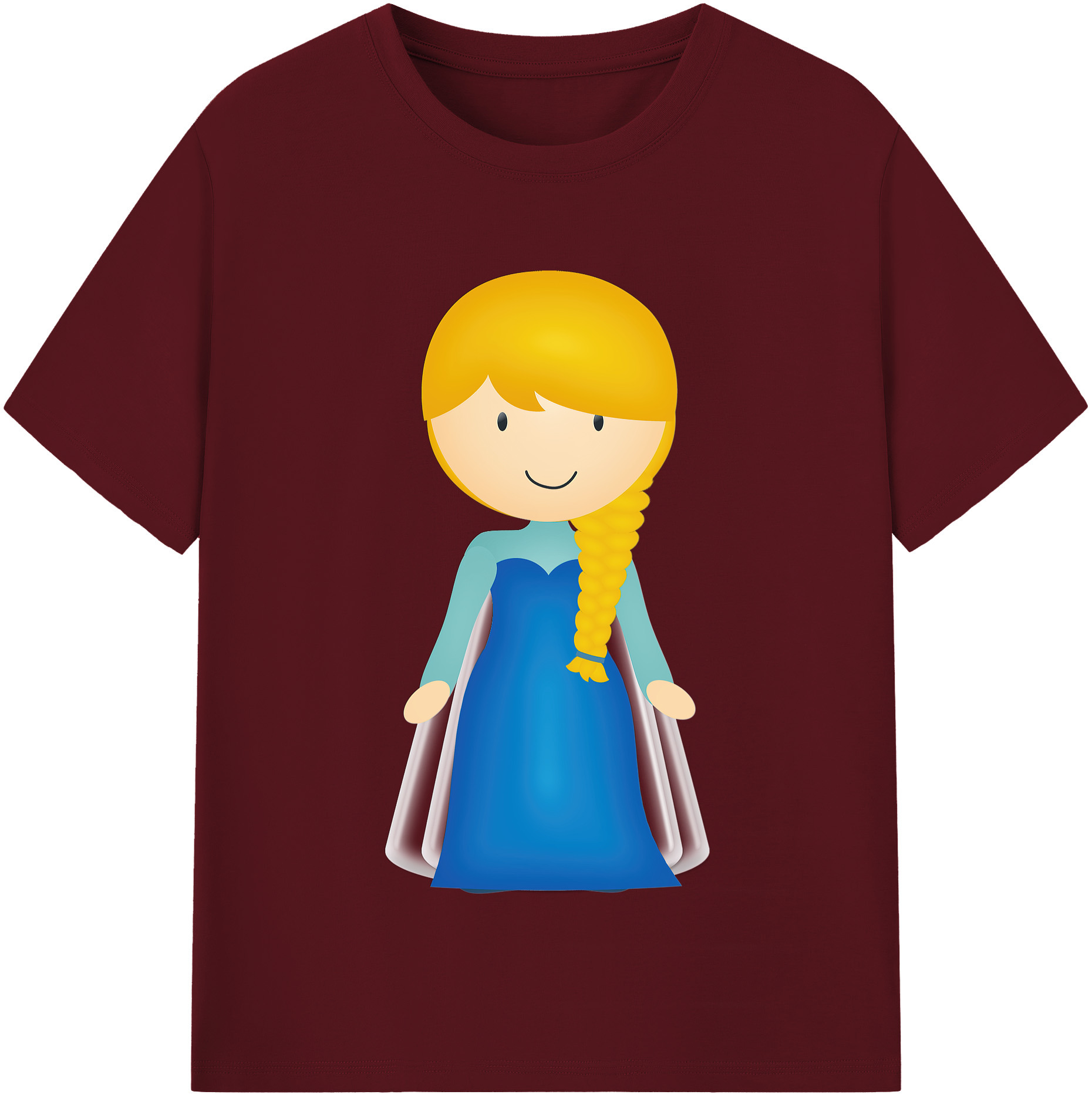 （画像用） アナと雪の女王 アンナ エルサ Frozen Anna Elsa 綿100％半袖Tシャツ（フロントプリント）